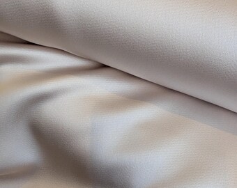 Champagne Pink Satin Fabric for Dressmaking and Weddings Per 50cm