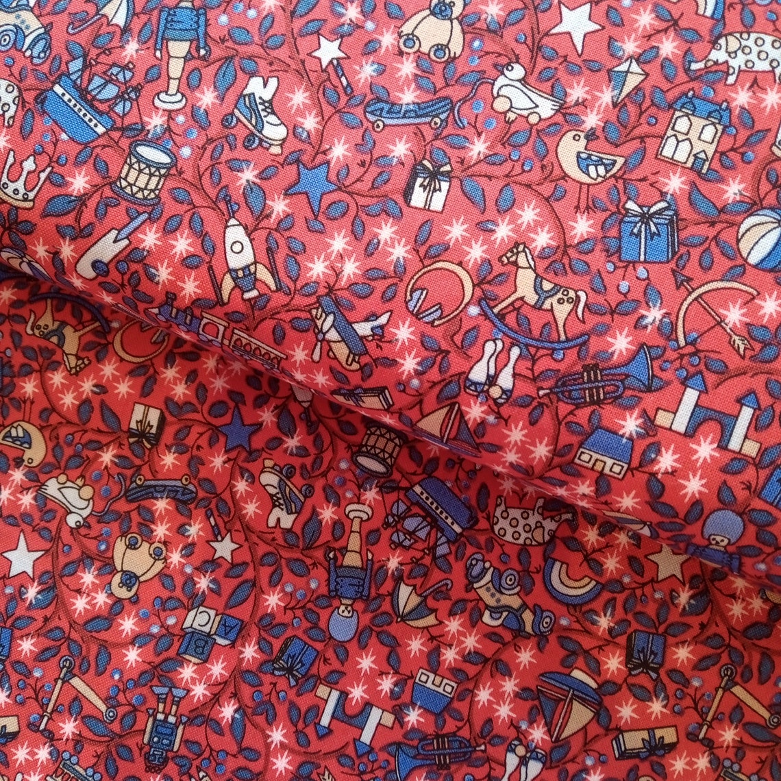 Liberty of London Christmas Fabric Merry and Bright Collection Etsy
