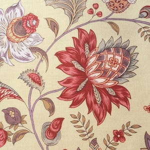 Dutch Heritage DHER 4026 Light Green Cotton Fabric French Indiennes Antique Textiles Per 50cm