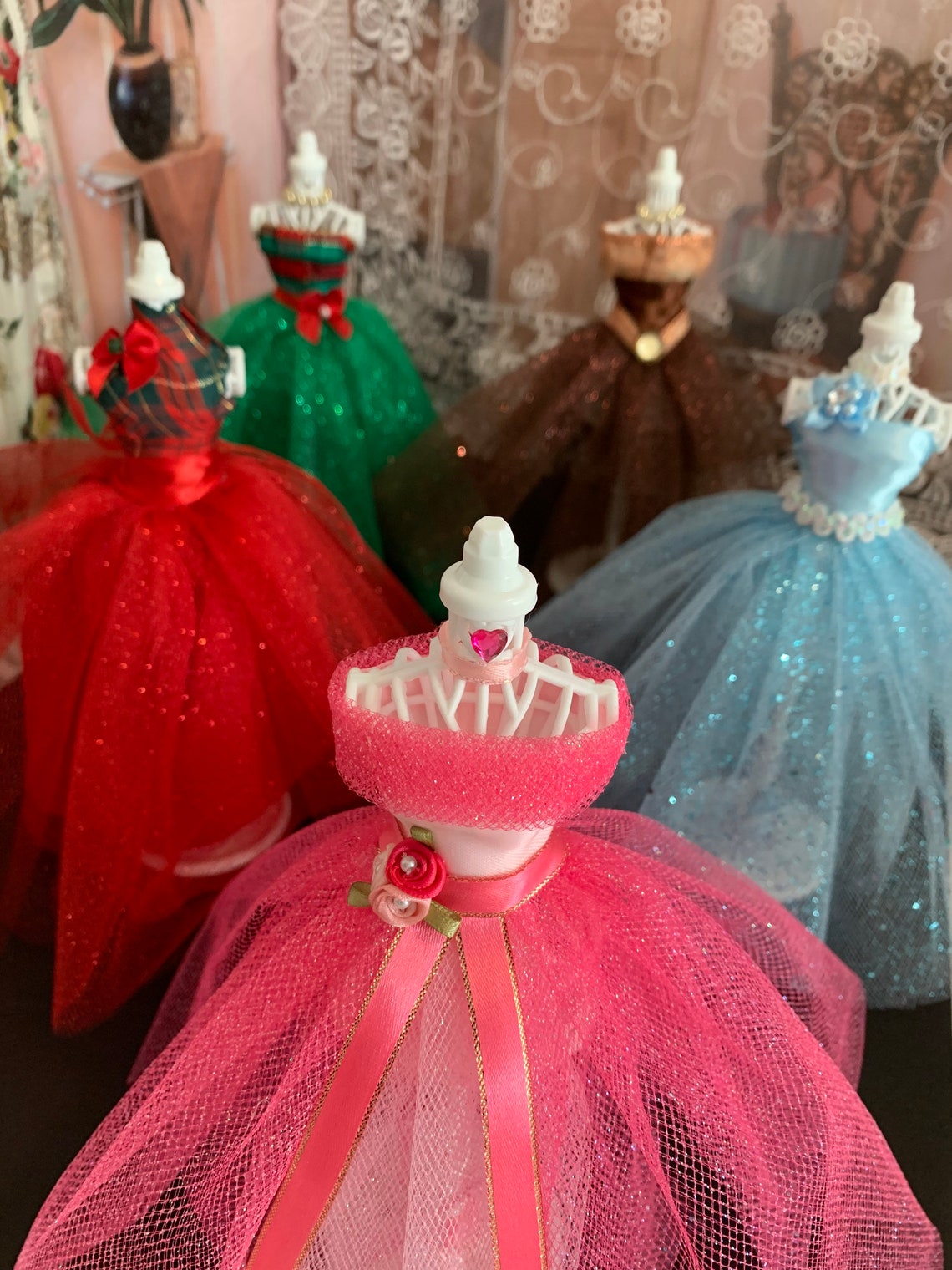 Cinderella Themed Miniature 9 Dress Form Mannequin Light Blue Etsy