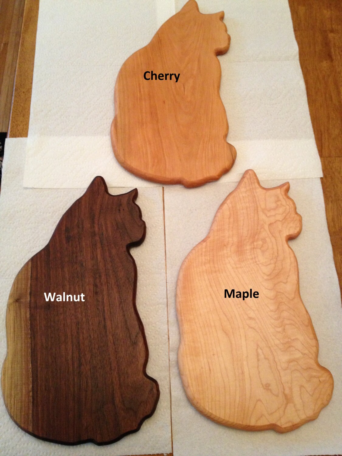 Cat Shaped Silhouette Cutting Board Approx 17 x Etsy