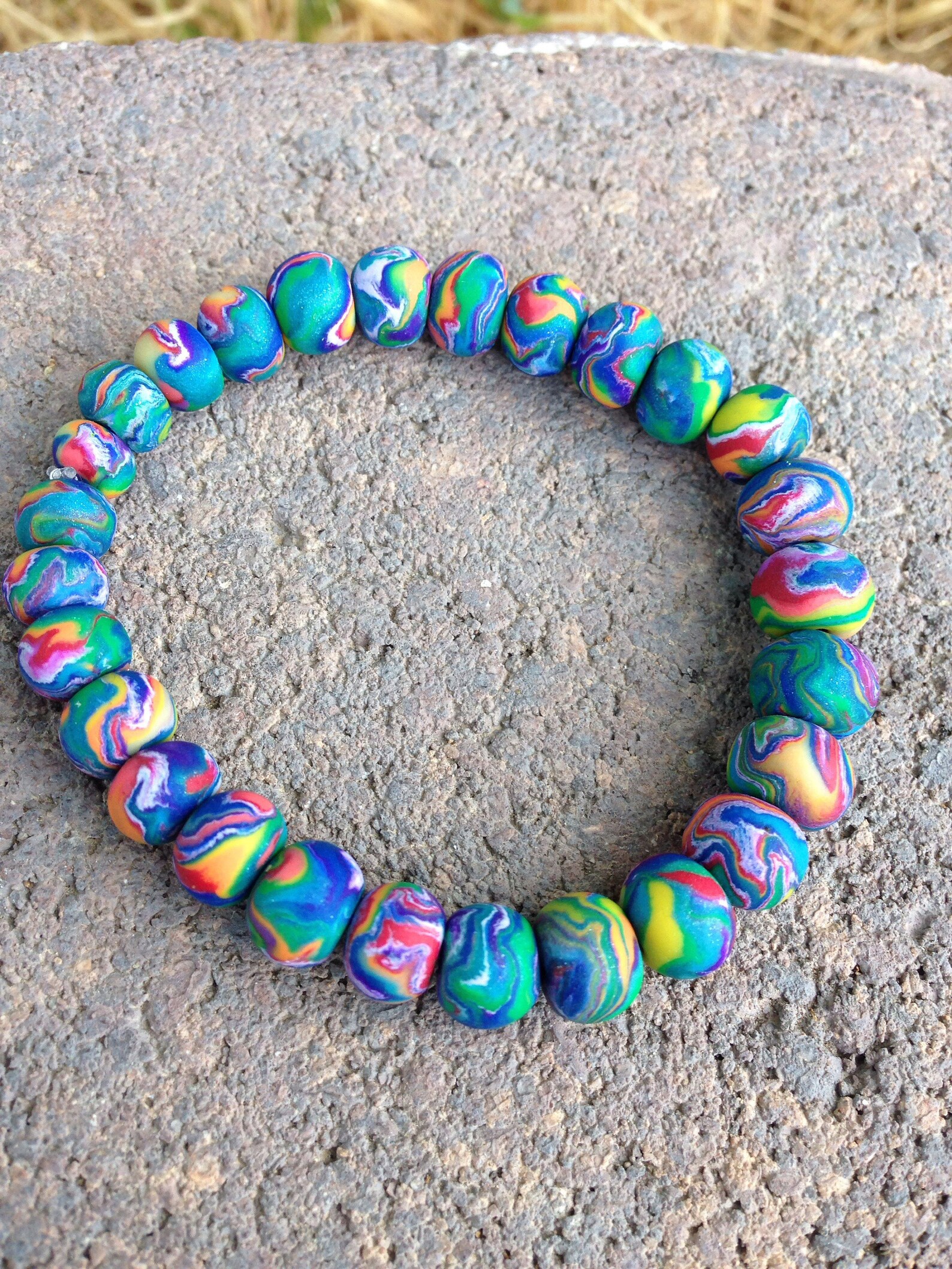 Tie Dye Bracelet Aqua main image 1