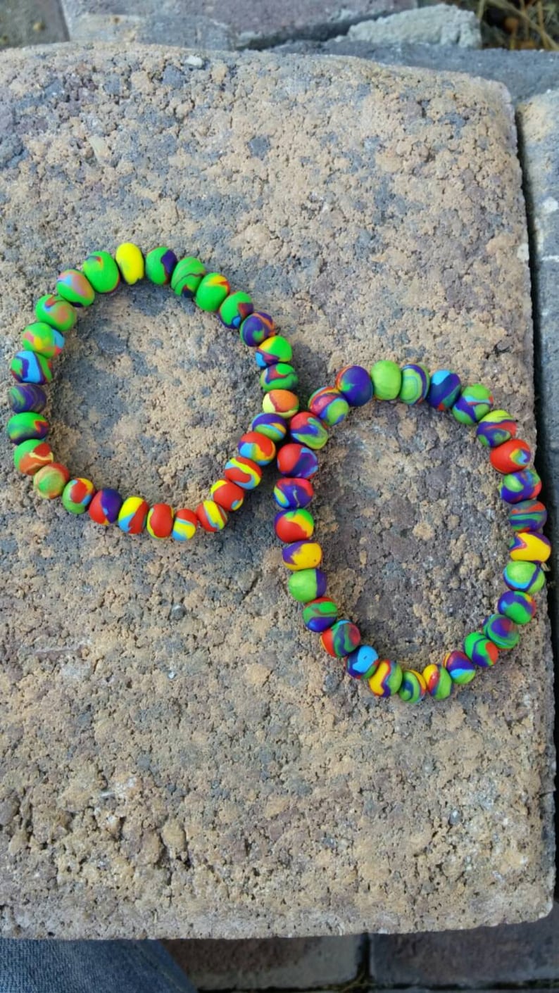Tie Dye Bracelet Aqua