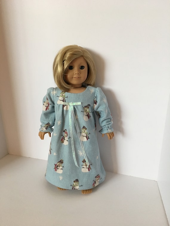 Snowman Christmas Dress Fits 18/" American Girl Doll Clothes
