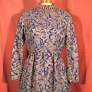 1960's Harvey Berin Dress Beaded Mini Mod Karen Stark image 1