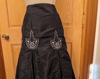 Black Evening Skirt Goth Steampunk Cordelia