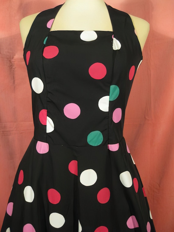 80s Does 50s Dress Polka Dot Bombshell  / Joanie … - image 2