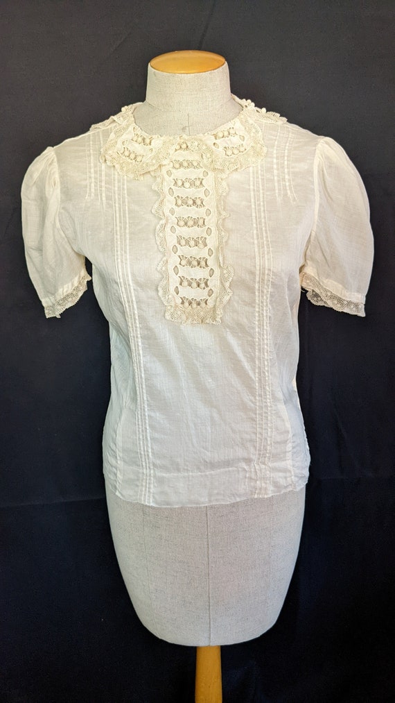 1930s cotton blouse - Gem 