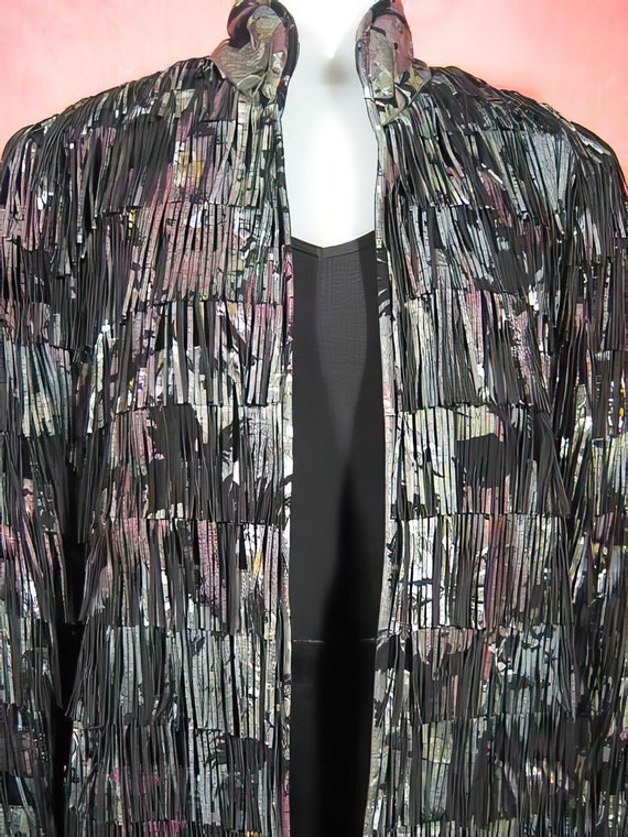 1970s Roberto Cavalli Leather Fringe Suit / Jacke… - image 2