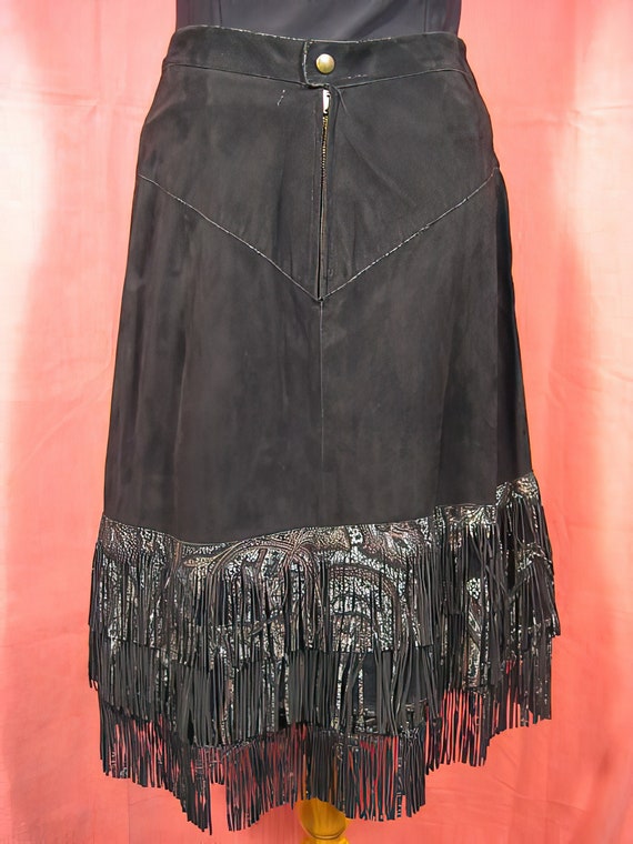 1970s Roberto Cavalli Leather Fringe Suit / Jacke… - image 7