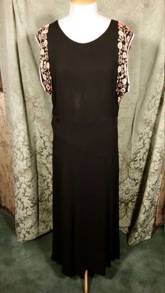 1930s Beaded Evening Gown Dress