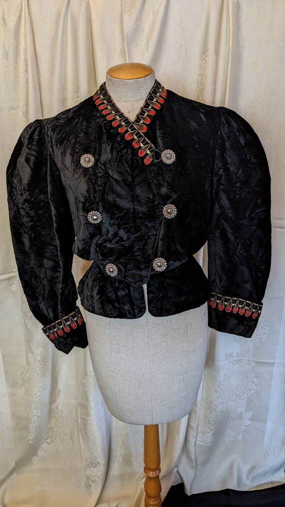 Edwardian Velvet Jacket Victorian