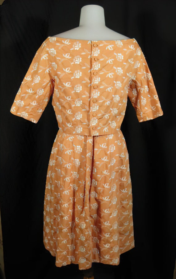 50s Embroidered Dress and Jacket - image 4