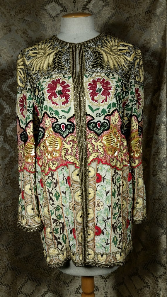 1980s Jacket Judith Ann Creations Beading Sequins