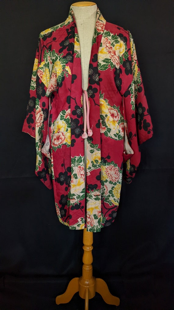 30s Japanese Haori Kimono Robe - image 1