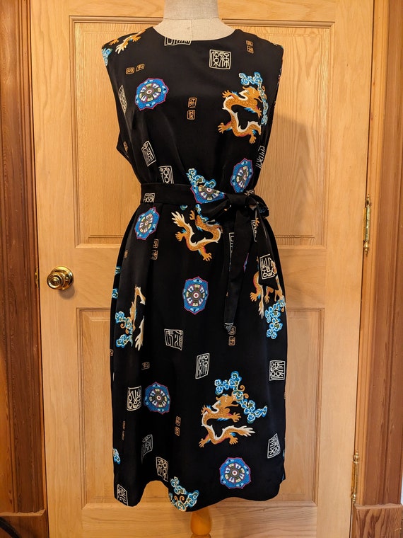 Dragon print dress - Gem