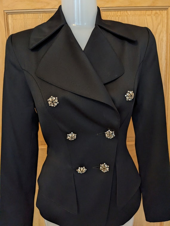 1990s Christian Lacroix Evening Jacket Rhinestone… - image 2