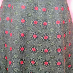 1970s Folk Skirt Wool and Velvet Cottagecore image 2