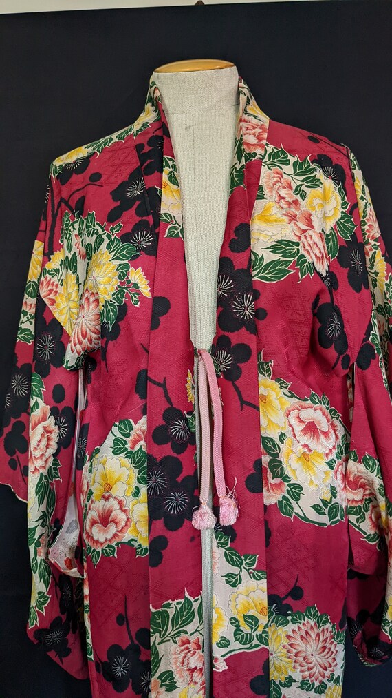 30s Japanese Haori Kimono Robe - image 3