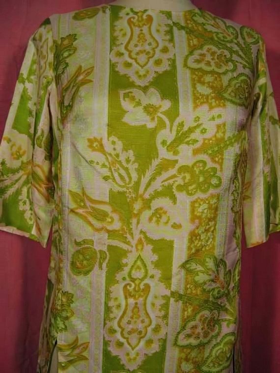 1960s Blouse Lime-Green and Pink Paquette - image 2
