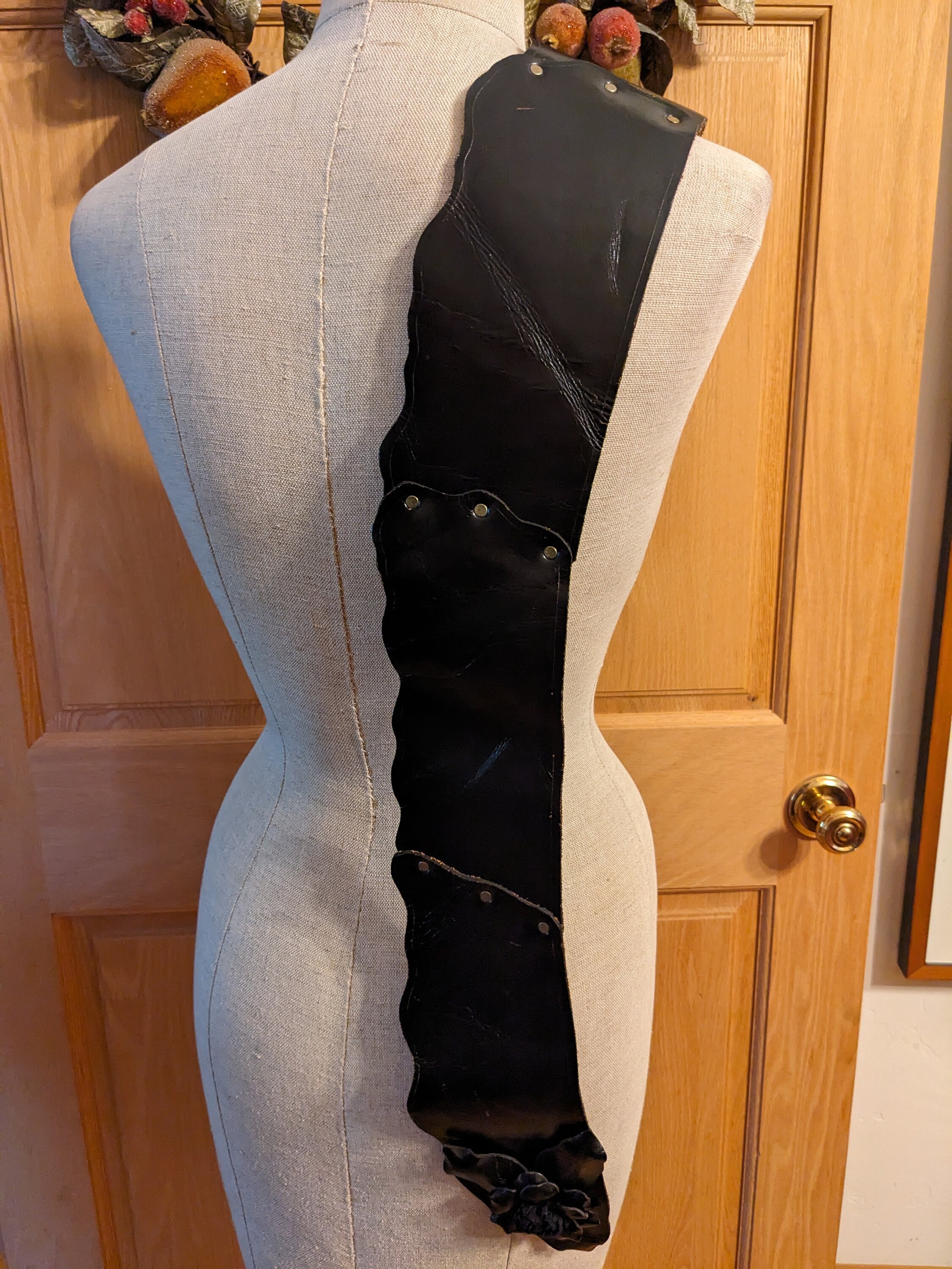80s Black Leather Art Belt - Etsy