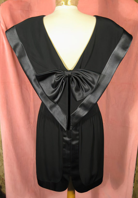 1980s Morton Myles Little Black Dress