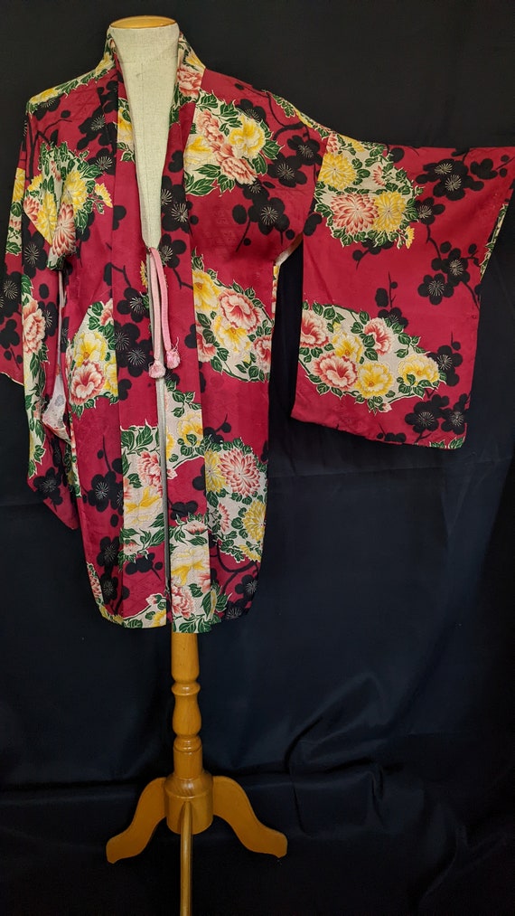 30s Japanese Haori Kimono Robe - image 2