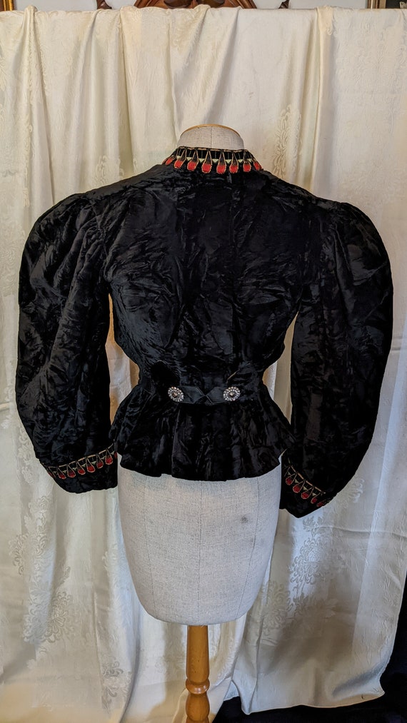 Edwardian Velvet Jacket Victorian - image 6