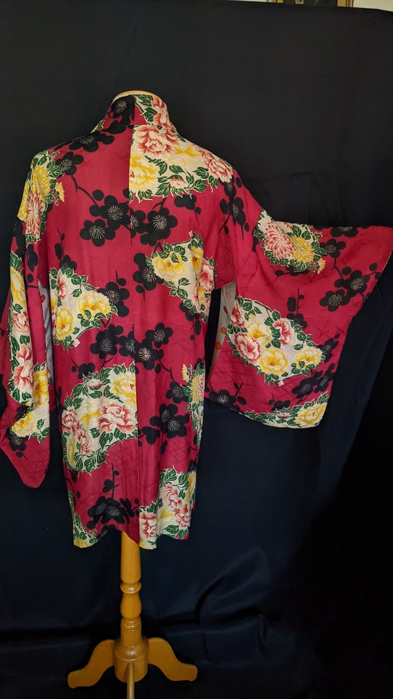 30s Japanese Haori Kimono Robe - image 4