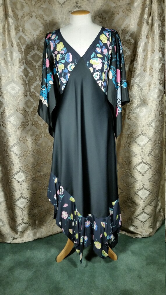 1970s Patchwork Boho Dress Vintage Fabric by Ellen