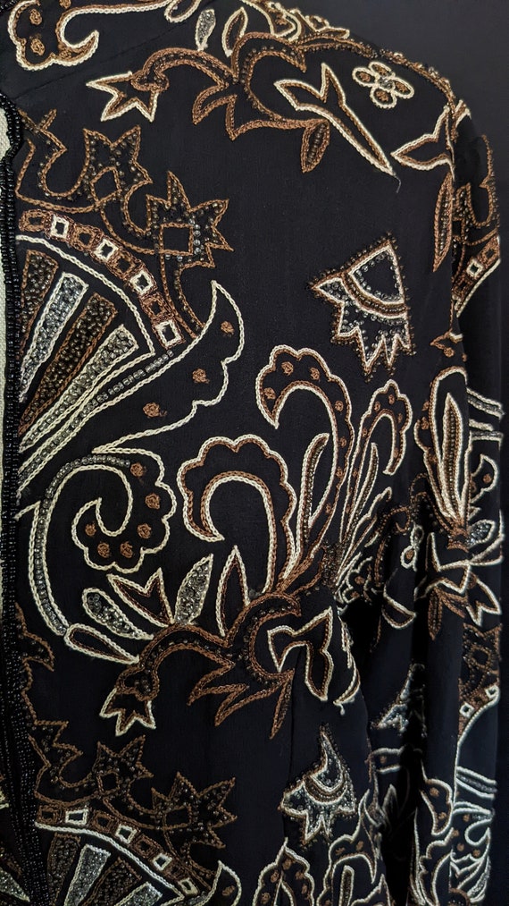 80s Avani Evening Jacket Embroidered Beaded - image 3