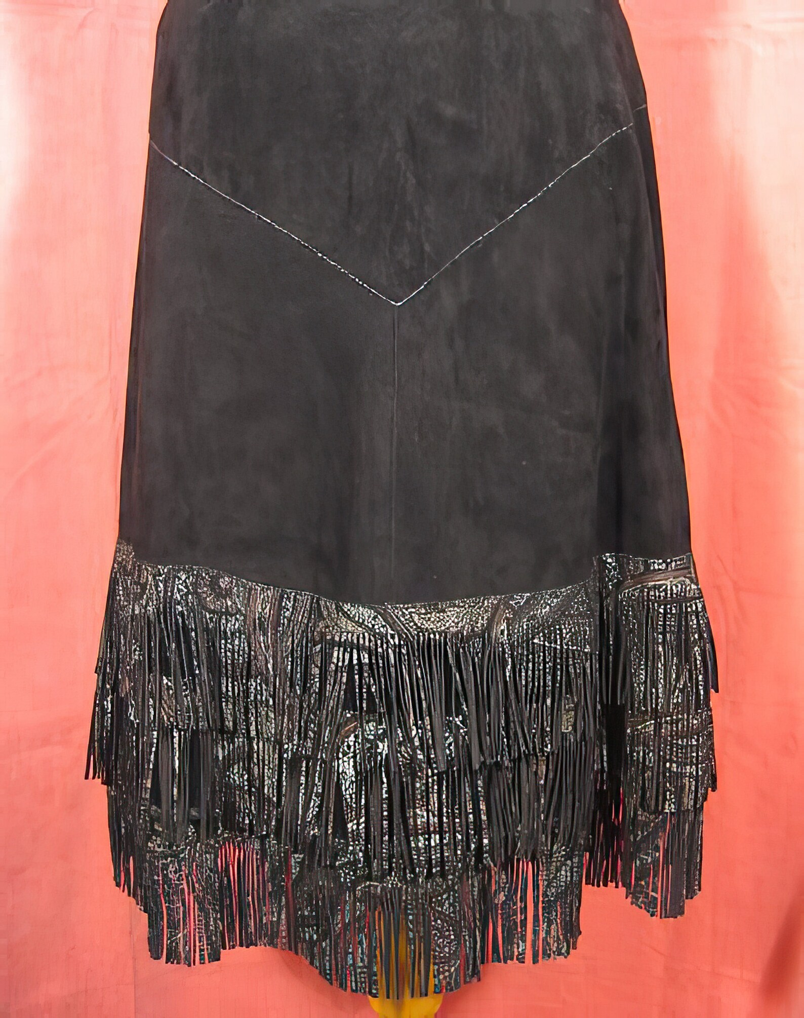 1970s Roberto Cavalli Leather Fringe Suit / Jacket / Skirt - Etsy