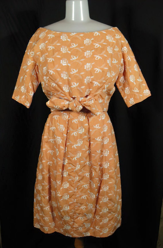 50s Embroidered Dress and Jacket - image 1