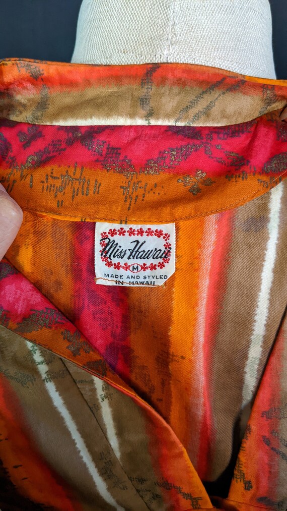 1950s Hawaiian Tea Timer Shirt Miss Hawaii - image 8