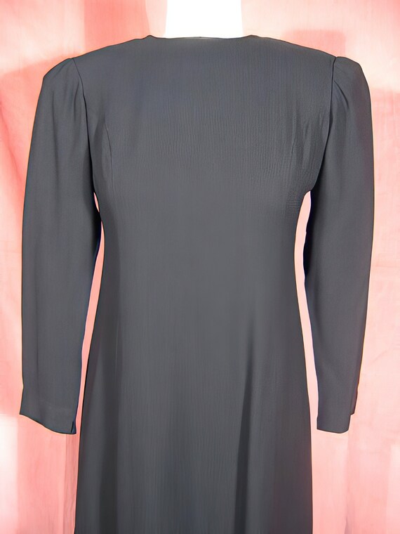 1970's Estevez Black Cocktail Dress LBD - image 3