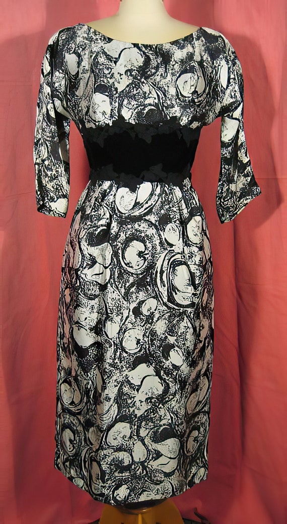 1950's Jack Stern Originals Silk Dress