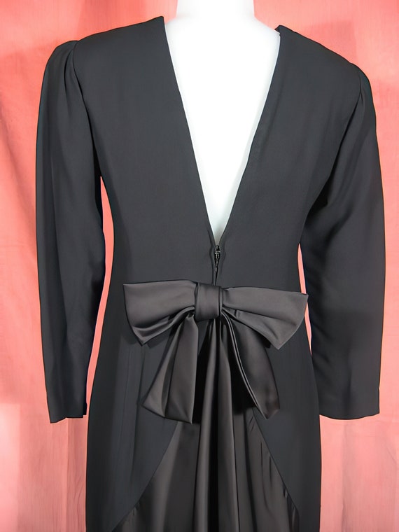 1970's Estevez Black Cocktail Dress LBD - image 6