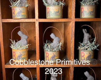 chalkware bunny Easter primitive