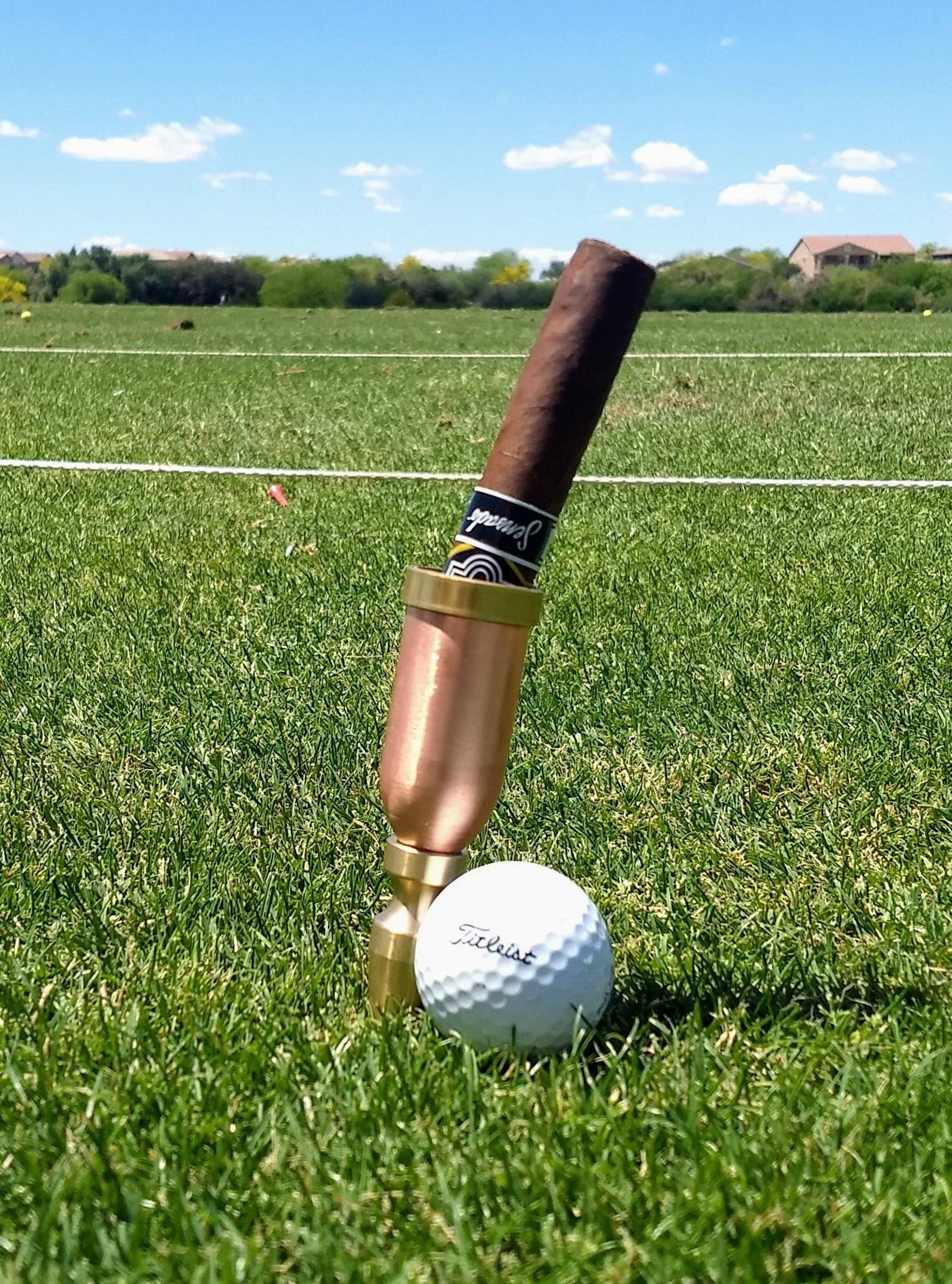 Golf Cigar Holder. One of the best golf gifts for men. Unique Etsy