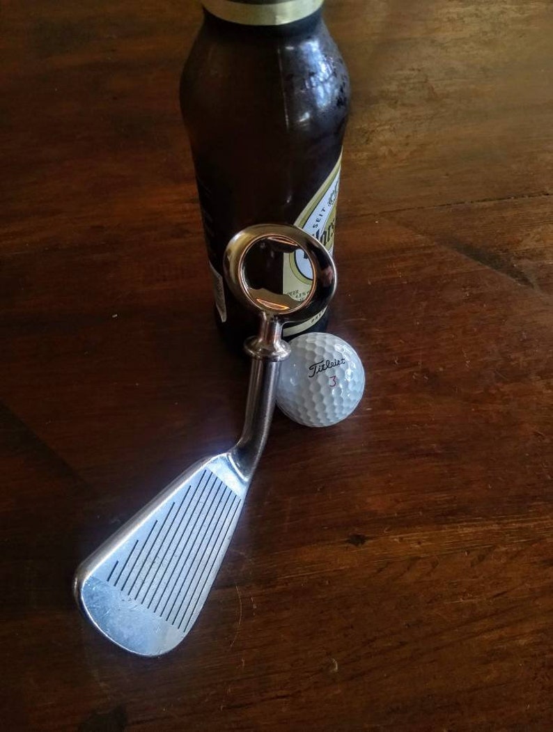 Golf Club Bottle Opener. Made From Upcycled Iron Golf Clubs Etsy