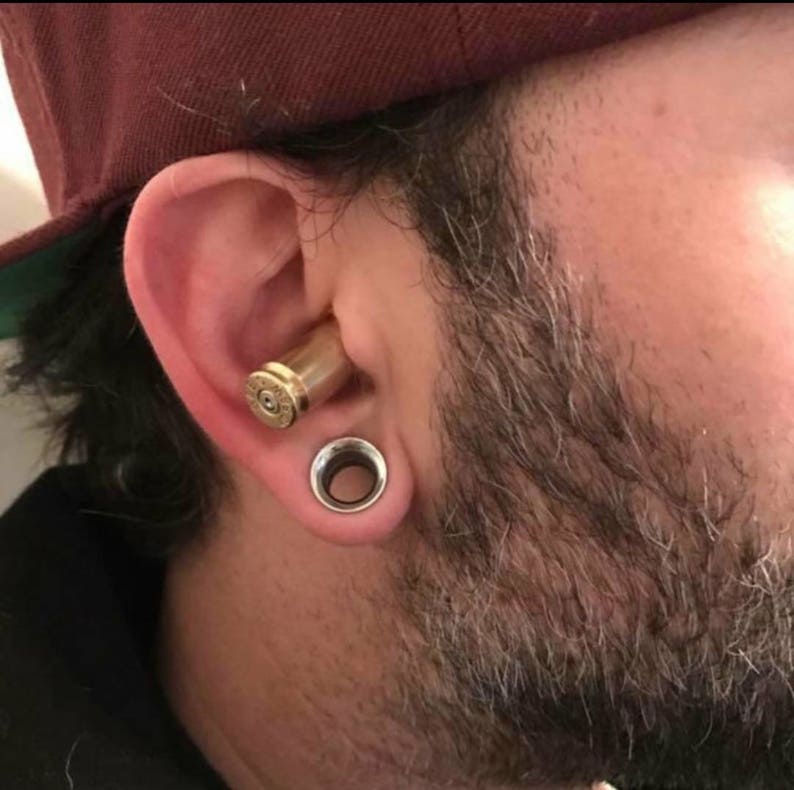 Bullet Ear Plugs for the Hunter. Made from 40 caliber casings Etsy