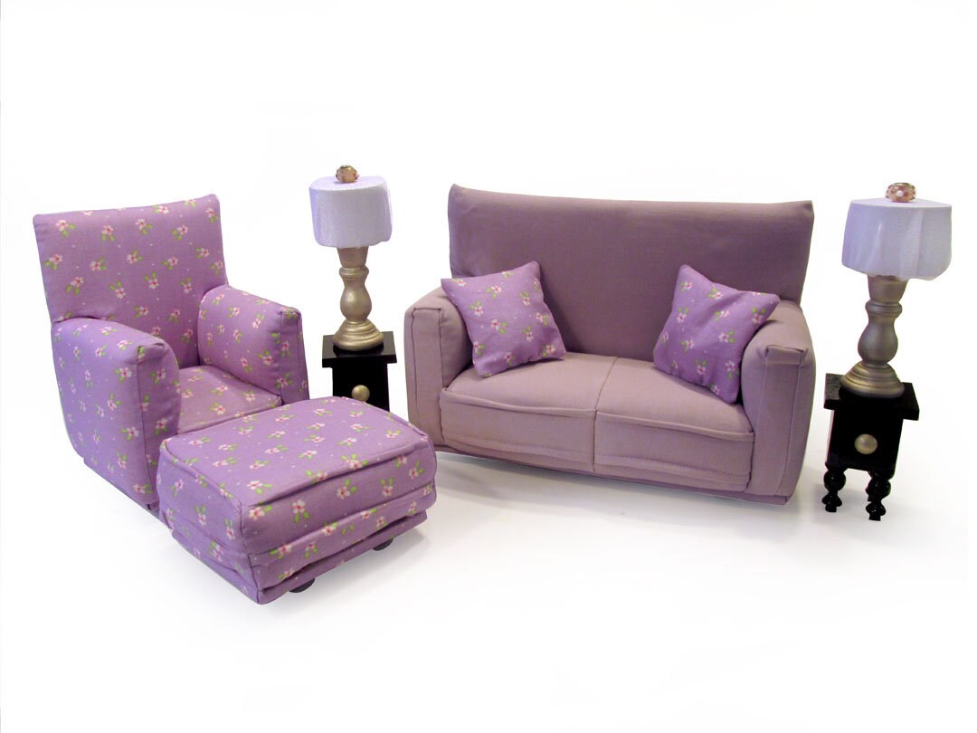 Barbie Doll Living Room Furniture 9 Pc Play Set 1 6 Scale