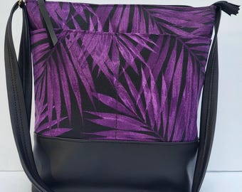 Veganistische canvas crossbodytas: veganistische leren crossbody