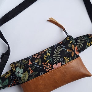 Vegan Fanny Pack/Rifle Paper co Sling Bag/Women Hib Bag/Bike Bag/Travel Hib Bag/Hiking Bag/Festival Fanny Pack/Everyday Bag image 6