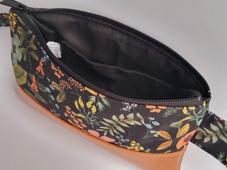 Vegan Fanny Pack/Rifle Paper co Sling Bag/Women Hib Bag/Bike Bag/Travel Hib Bag/Hiking Bag/Festival Fanny Pack/Everyday Bag image 3