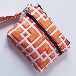 Embrague de pulsera para iPhone / Cartera de pulsera con doble cremallera / Iphone 8 Otterbox / Cartera de pulsera de lona / Pulsera Samsung Galaxy / Bolsa de estadio