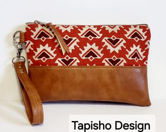 Vegan Wristlet Clutch/Wristlet Wallet/Wristlet Purse/Gift for wife/Mothers Day Gift/Iphone Wallet