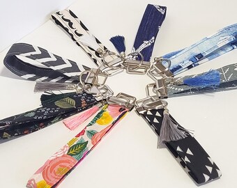 Fabric Keyfob/Keychain Fabric/Fabric Keyring/Handmade keychains