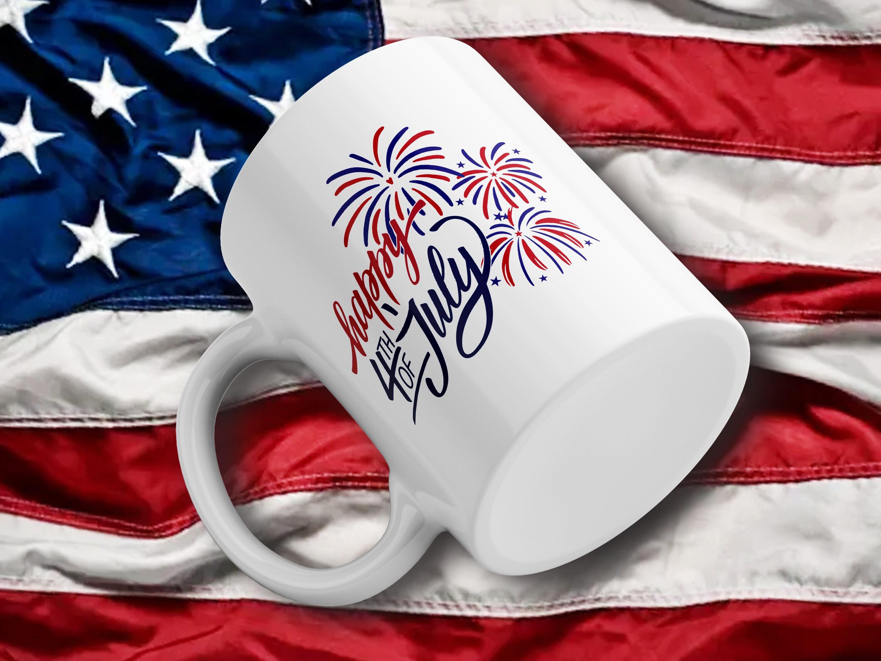 Fireworks Freedom Mugs Patriotic Mug USA Mug 4th Of July Etsy