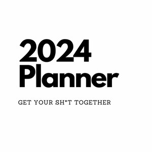 2024 Daily, Weekly, Monthly Planner | Digital Planner | Printable Planner